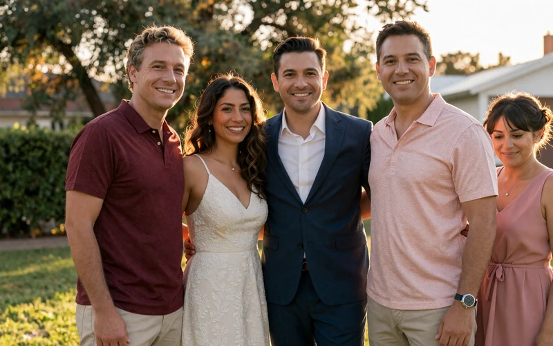 Happy couples who met through Latin dating platform
