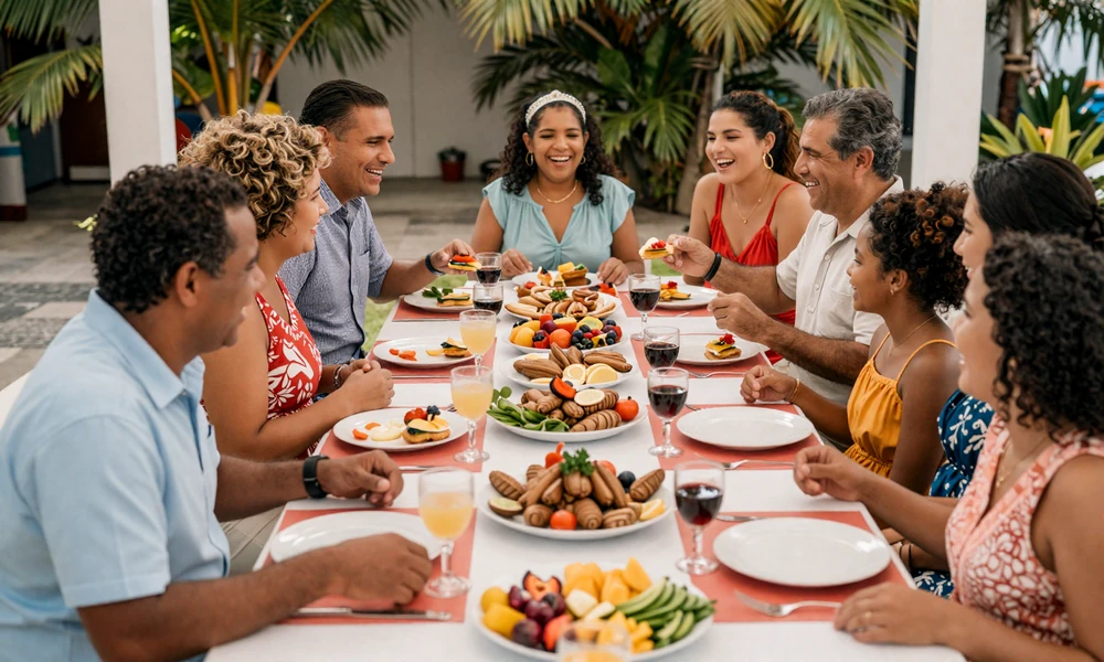 Puerto Rican family gathering