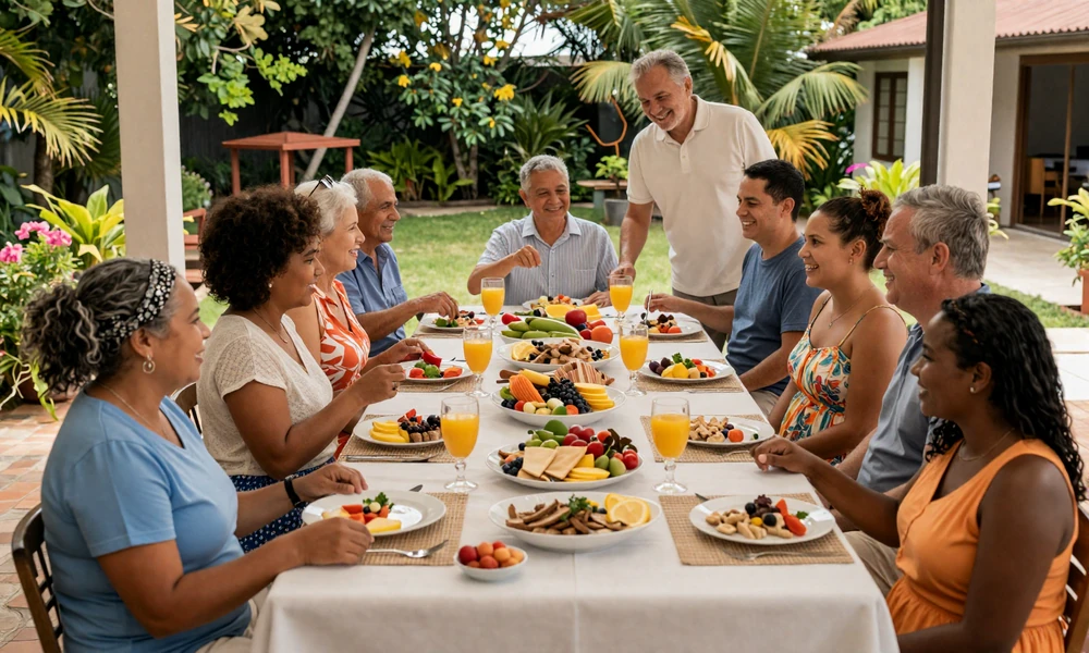 French Guianese family celebration